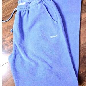 Madhappy Womens French Terry Sweatpants Drawstring Raw Hem Periwinkle Pastel XXL